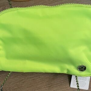 Lululemon Neon Yellow “Everywhere Belt Bag” NWT’s, 9”L X 5”W